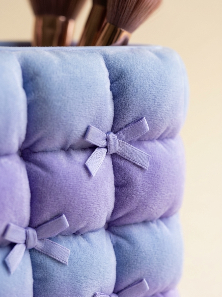 Puffy Bow Makeup Organizer