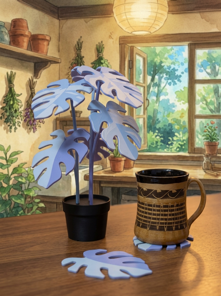 Monstera Leaf Oasis